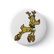 Leaping Rudolph buttons