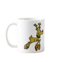 Leaping Rudolph mugs by alternateworlds Leaping Rudolph mugs