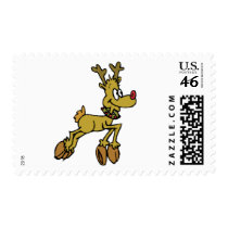 Leaping Rudolph postage by alternateworlds Leaping Rudolph postage