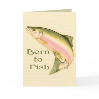 Leaping Salmon Card card