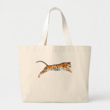 Leaping Tiger Canvas Bags
