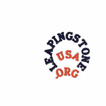 LEAPINGSTONE.ORG MN WHITE SHIRT embroidered shirts