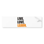 learn bumper sticker
