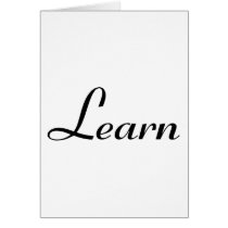 Learn Greeting Card