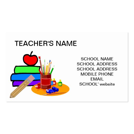 LEARN EDUCATORS BUSINESS CARD (back side)