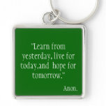 Learn from Yesterday... Keychains