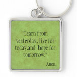 Learn from Yesterday... Keychain
