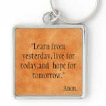 Learn from Yesterday... Keychains