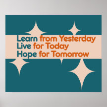 Learn from Yesterday Poster