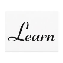 Learn postcards by AutismZazzle Learn postcards