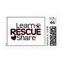 Learn Share Rescue Postage