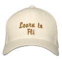 Learn to Fli embroidered hats