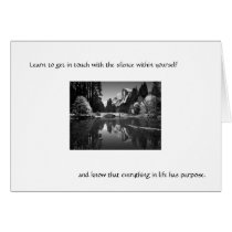 Learn to get in touch with the silence . . . cards by jmarkafghans Learn to get in touch with the silence . . . cards