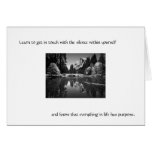Learn to get in touch with the silence . . . greeting card
