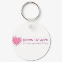 Learn to love <3 keychains