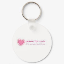 Learn to love <3 keychains