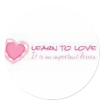 Learn to love <3 stickers by JoanaV Learn to love <3 stickers
