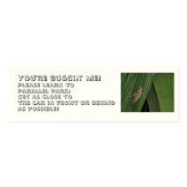 "LEARN TO PARALLEL PARK!" COURTESY CARD BUSINESS CARD TEMPLATE