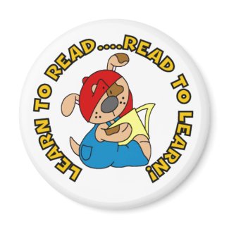 Learn to Read, Read to Learn magnet