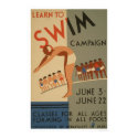 Learn To Swim NYC 1940 WPA posters by lc_wpa Learn To Swim NYC 1940 WPA posters
