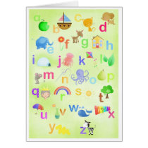 Learn your ABC - greeting cards cards