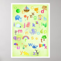 Learn your ABC poster posters