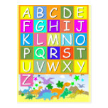 Learn your ABC With Dinosaurs Alphabet Postcards