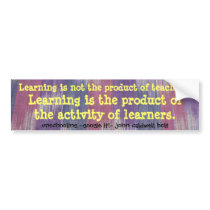 learning bumper stickers by crisrobin learning bumper stickers
