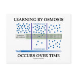Learning By Osmosis Occurs Over Time Post Card