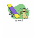 Learning the Teeter Agility Dark T Shirt by MenagerieMayhem Learning the Teeter Agility Dark T Shirt