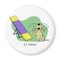Learning the Teeter Agility Fridge Magnet