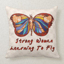 Learning To Fly Throw Pillow
