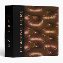 Leather 3 Ring Binder