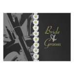 Leather and Daisies Wedding Invitation