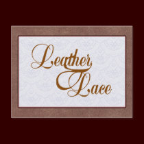 Leather and Lace Save the Date POSTCARDS postcards