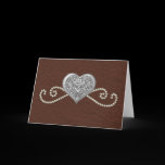 Leather and Pearls Valentine Card