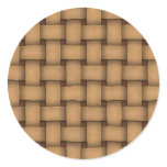 Leather Basket Weave Sticker