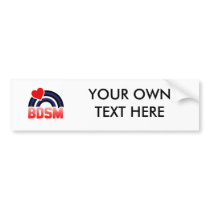 LEATHER / BD RAINBOW FLAG BUMPER STICKER