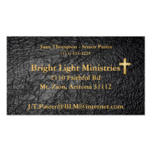 Leather Bible Skin Business Card