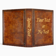Leather Bound (customizable) 3 Ring Binders
