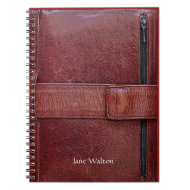 Leather Bound Personal Organizer Effect Notebook