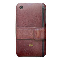 Leather Bound Personal Organizer iPhone 3G/3GS