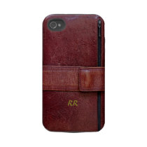 Leather Bound Personal Organizer iPhone 4/4S Tough