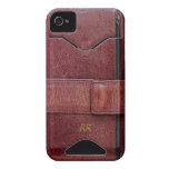 Leather Bound Personal Organizer on iPhone 4/4S ID Iphone 4 Id Case