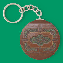 Leather Box ~ keychain keychains