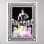 Leather Boy and Neon Poodles Poster