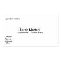 Leather Business Card Backing