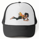 Leather-Clad Rainbow Wing Biker Pixie 3D Mesh Hats