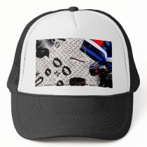 "Leather Fetish Dark Strokes" Cap hats by markthaler "Leather Fetish Dark Strokes" Cap hats