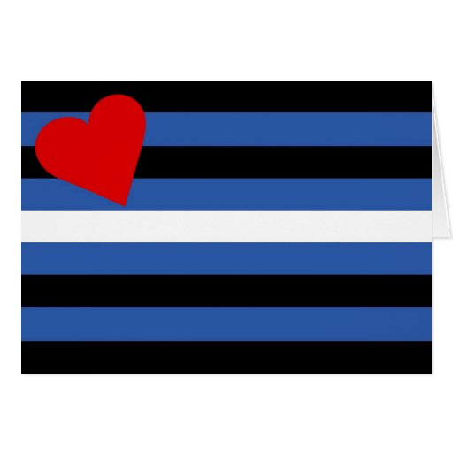Leather Flag Card